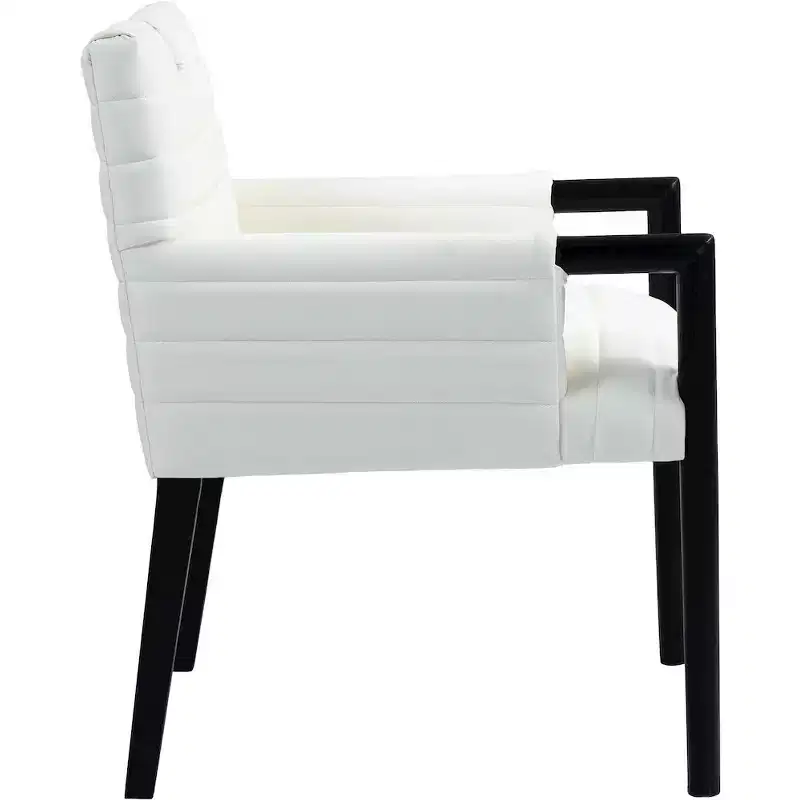 Meridian Furniture,Aimee Vegan Leather Dining Arm Chair