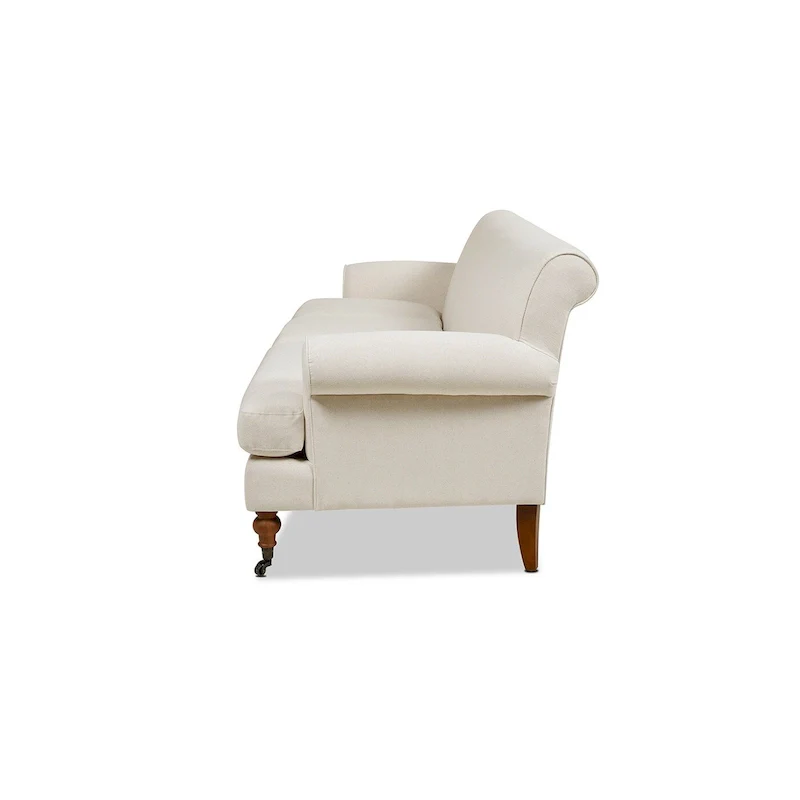 88 Inch Living Room Sofa  Three Cushion Couch with Rolled Arms and Tight Back  Minimal Assembly Required