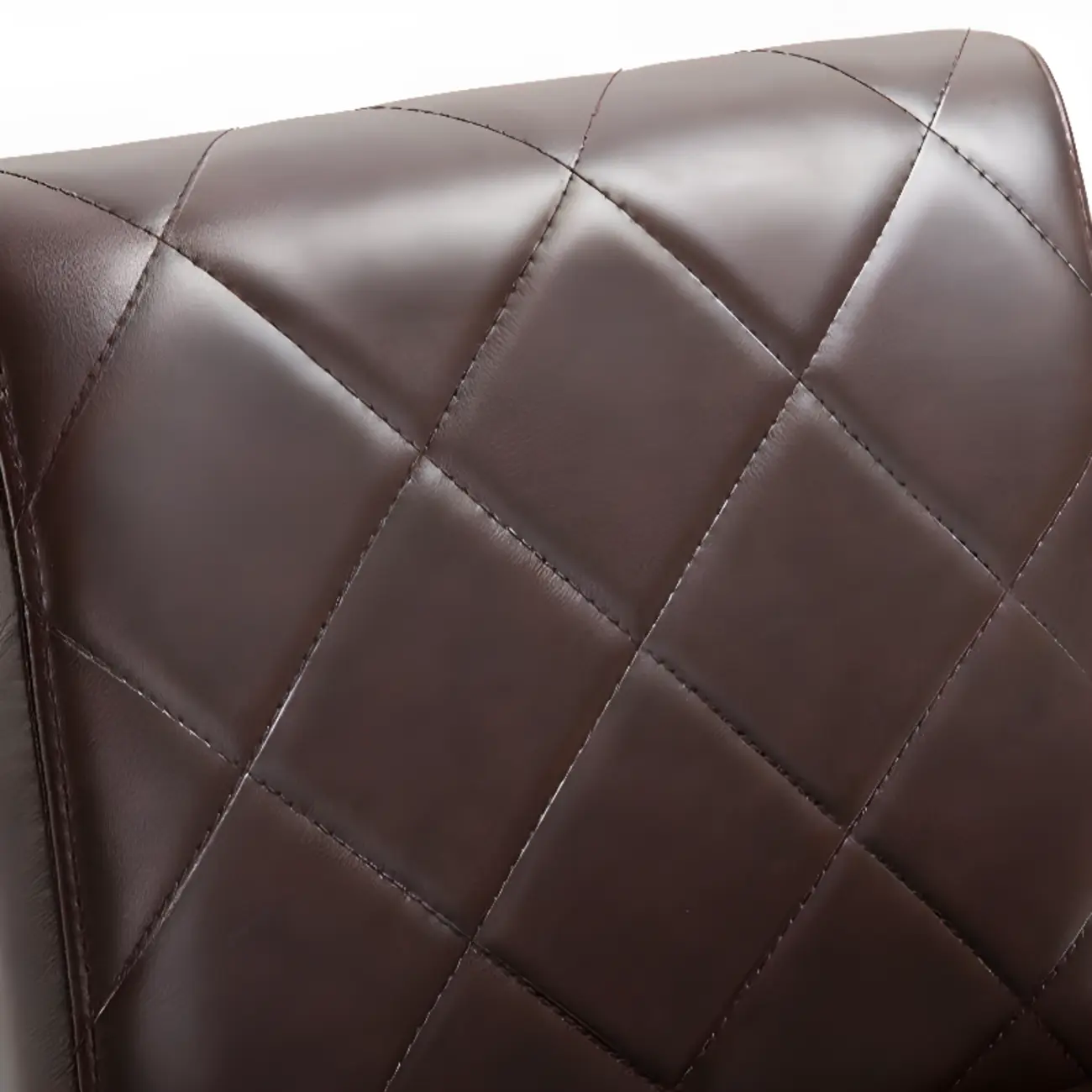 Traditional Wood Leather Upholstered Bar Height Stool