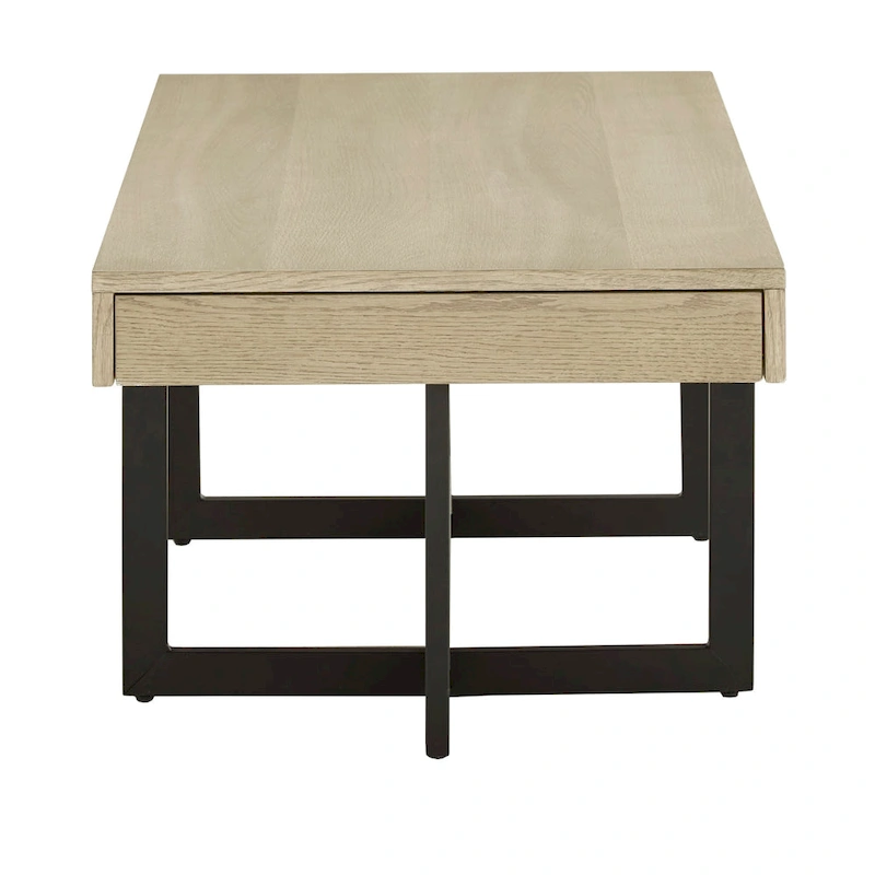 Eldersley Wood Finish Coffee Table with Two Drawers by iNSPIRE Q Modern