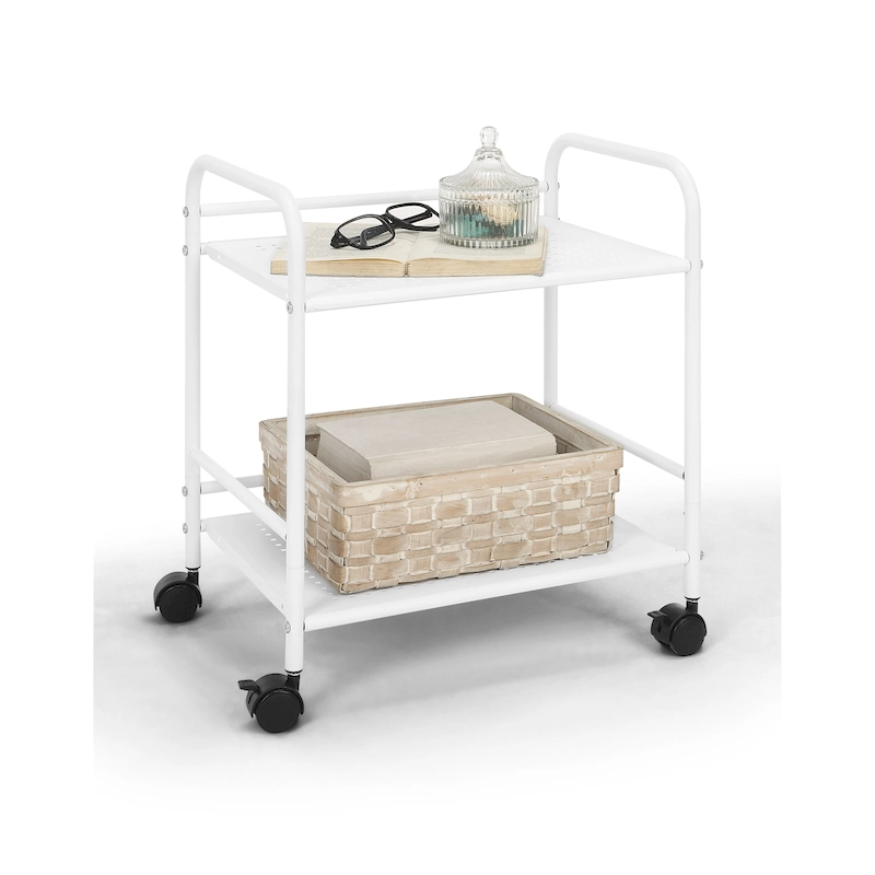 2-Tier Rolling Utility Cart