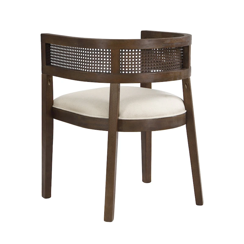 Halea Farmhouse Rubberwood Dining Chairs with Cane Back (Set of 2) by Christopher Knight Home