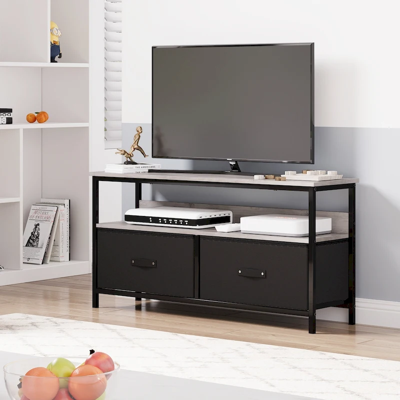 Entertainment Center with Storage TV Stand for Bedroom