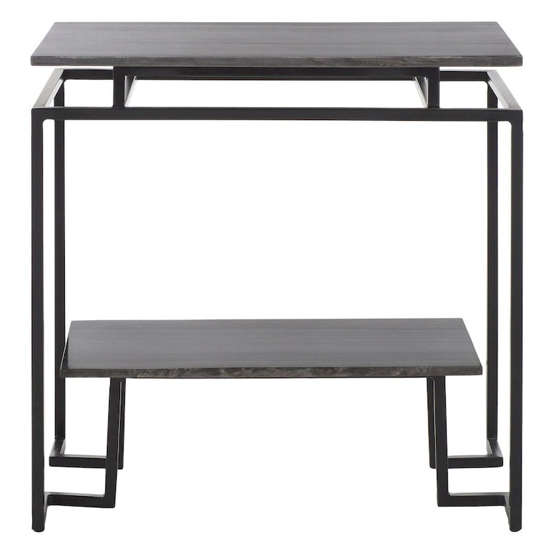 SAFAVIEH Malvina Single Shelf Rectangle Accent Table - 24  L x 14  D x 24  H - 24Wx14Dx24H