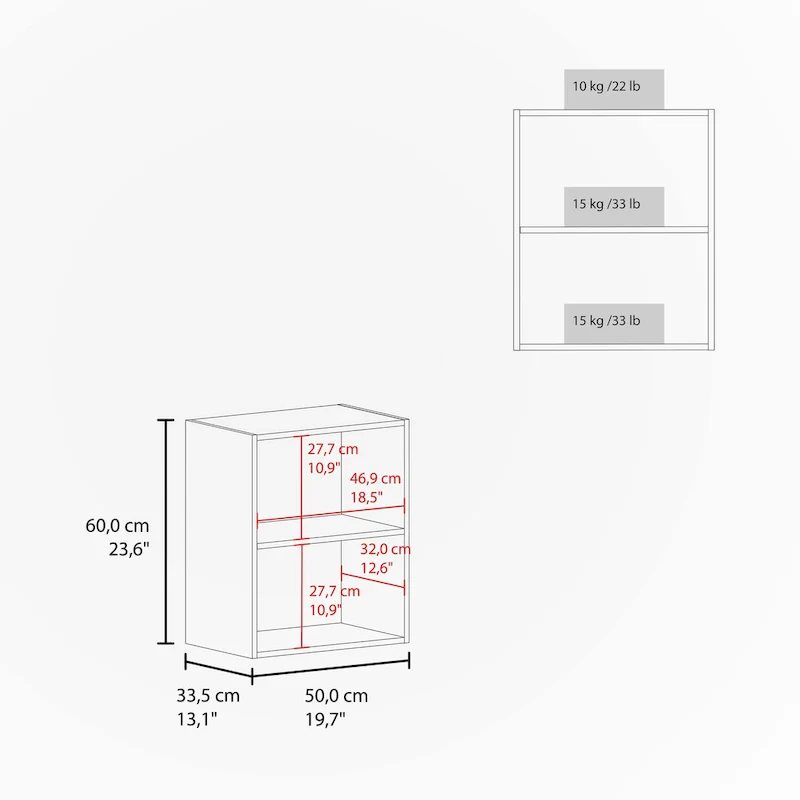 Black Hi Wall Cabinet with 1 Door