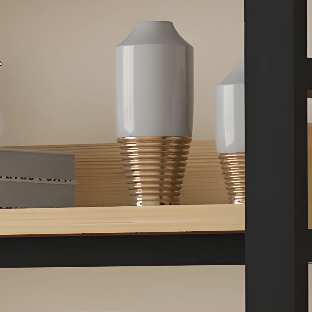 Modish Multi-Layer Open Back Wooden Tall Bookshelves