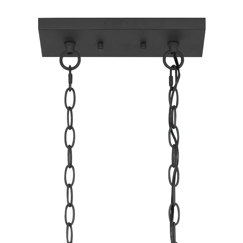 Farmhouse Industrial 3-light Rectangle Grid Kitchen Island Pendant - 25 inches