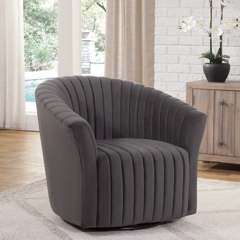 Grafton Home Sofia Velvet 360 Swivel Chair