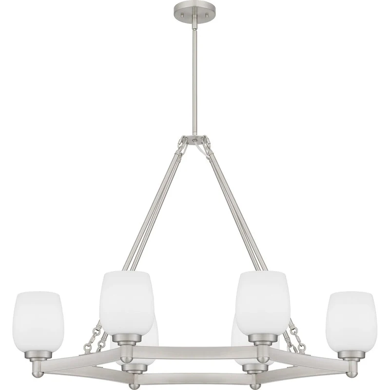 Penning 6-Light Brushed Nickel Island Light