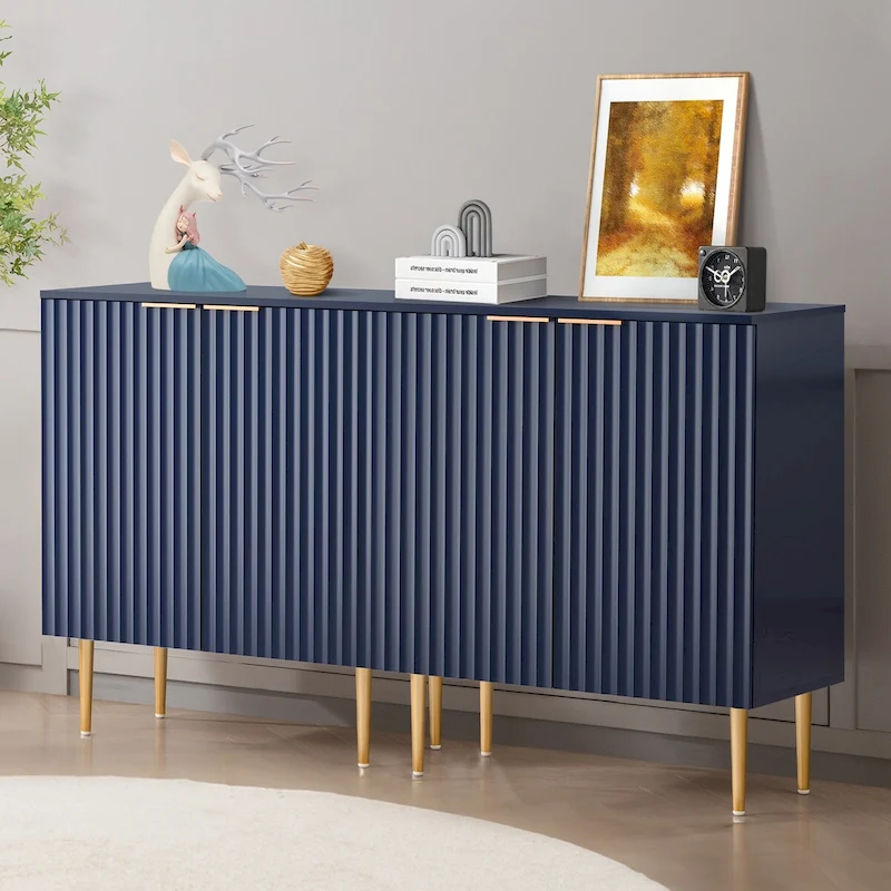 SICOTAS Sideboard Buffet Cabinet Set of 2 with Adjustable Shelves - N/A