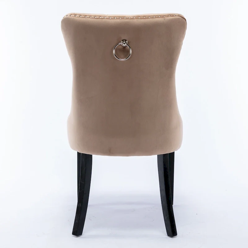 Velvet Upholstered Dining Chair 2-Pcs Set