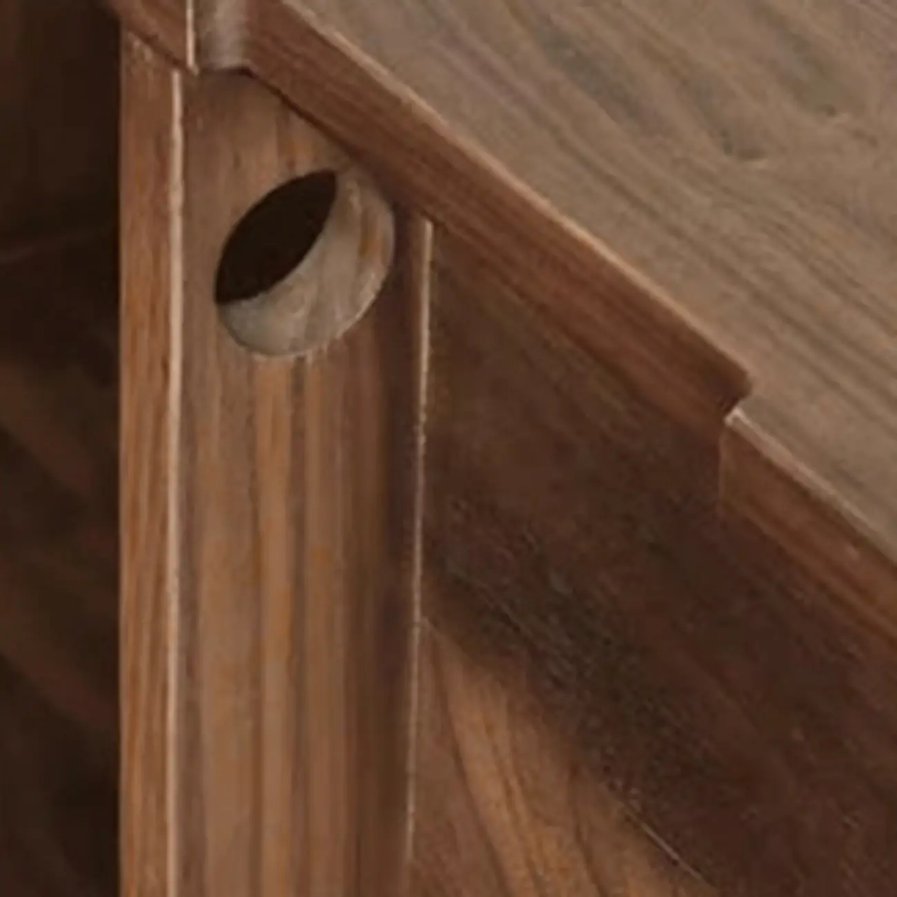 87 Mid-Century Modern Brown Wooden TV Stand with Drawers