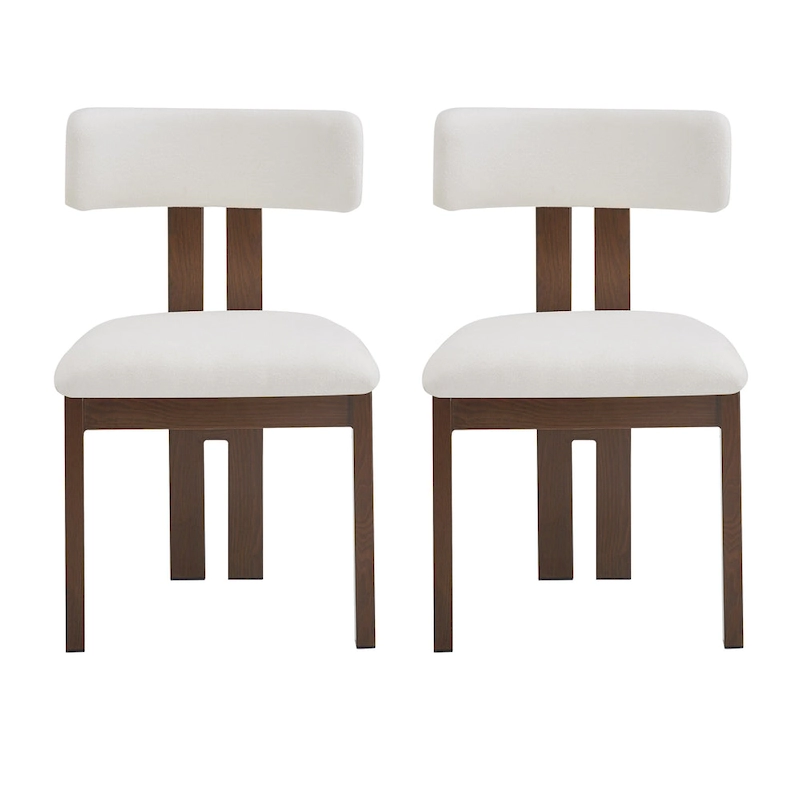 Astura Upholstered Dining Chairs, Iron Frame, Set of 2 by Christopher Knight Home