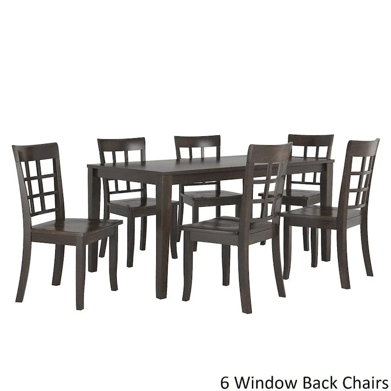 Wilmington II 60-Inch Rectangular Antique Black Dining Set by iNSPIRE Q Classic