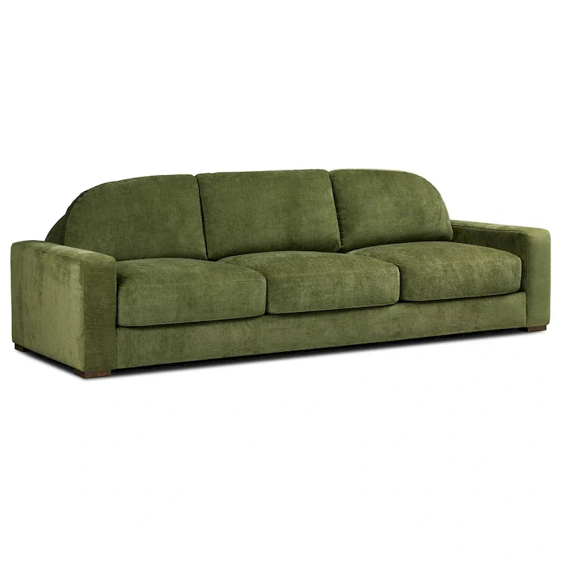 Poly & Bark Fano 99 Sofa in Distressed Green Velvet
