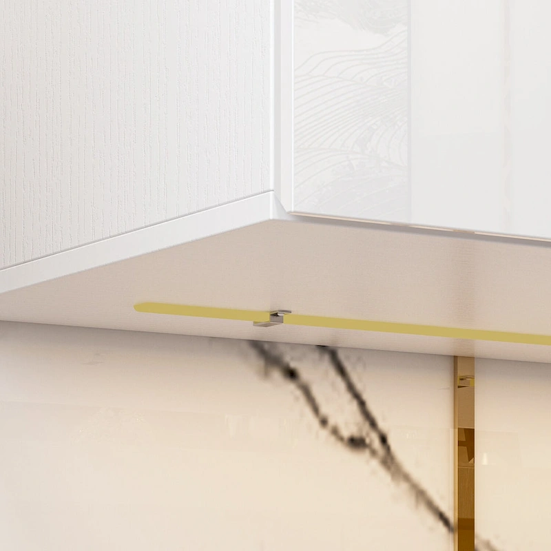 63 TV Stand Hanging TV Consoles Wall TV Cabinet with LED Entertain