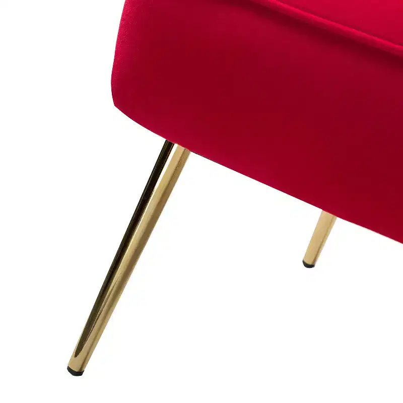 Quentin Velvet Accent Side Chair with Padded Seat Set of 2 | Karat Home
