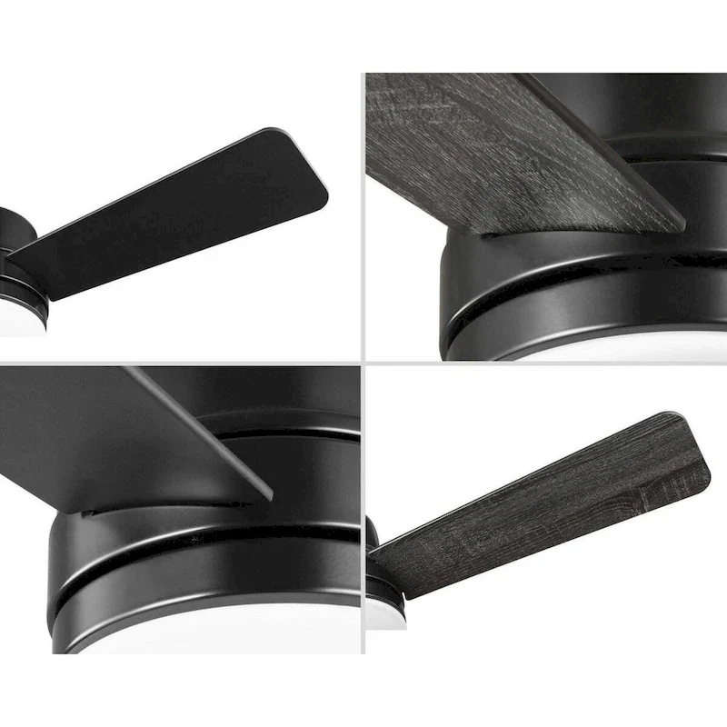 Trevina II Collection 44  Three-Blade Black Ceiling Fan - 10.630  x 21.330  x 10.820