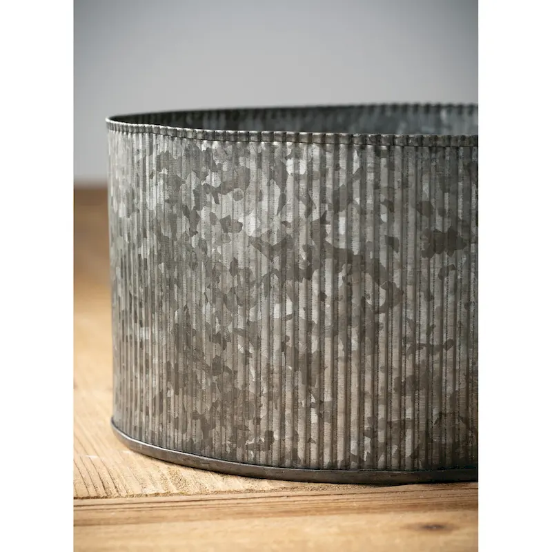 Sullivans Ribbed Planter 4 H Gray - 7.5 L x 7.5 W x 4 H