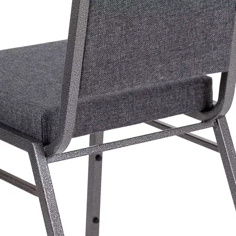 Flash Furniture HERCULES Series Square Back Stacking Banquet Chair with Silvervein Frame