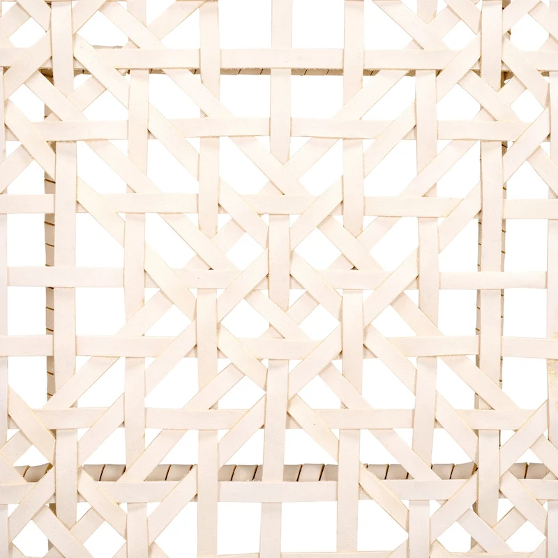 Munro Wanda Woven Leather & Solid Wood Accent Chair (Fully Assembled) - 22  W x 20.5  L x 28.5  H - 22Wx21Dx29H