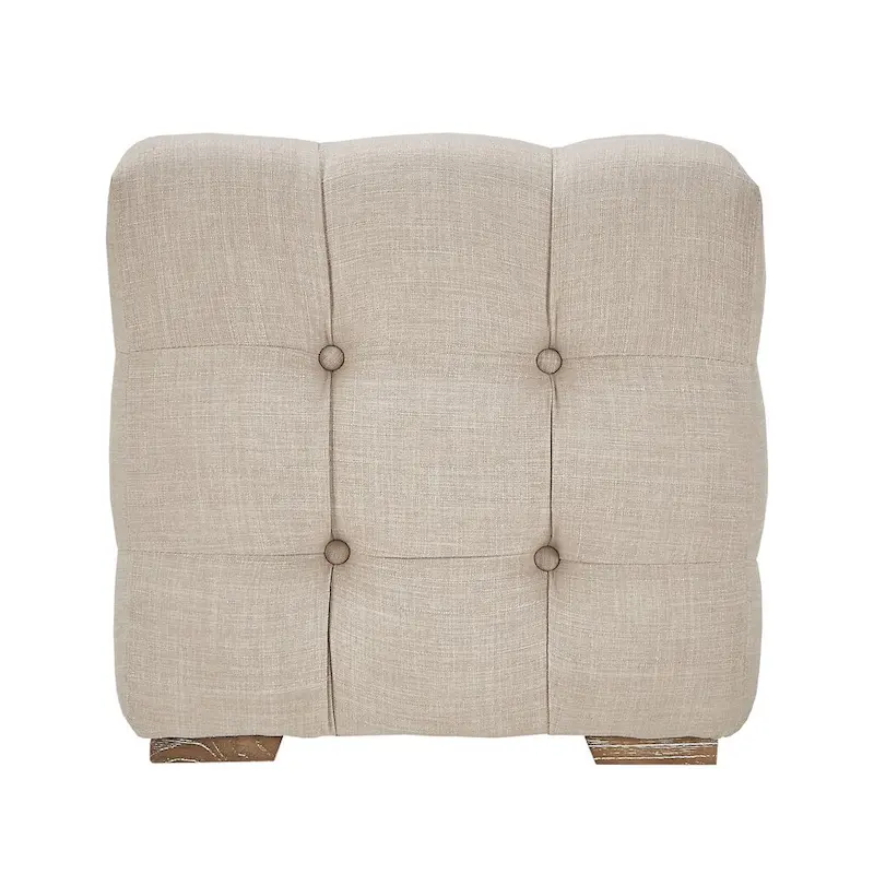 Knightsbridge Linen Fabric Tufted Bench by iNSPIRE Q Artisan