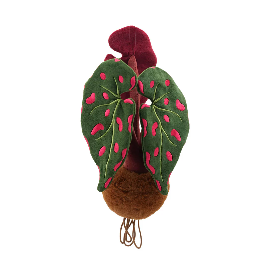 PlushWoods Begonia Negrosensis Plant Plush With Pot 22cm