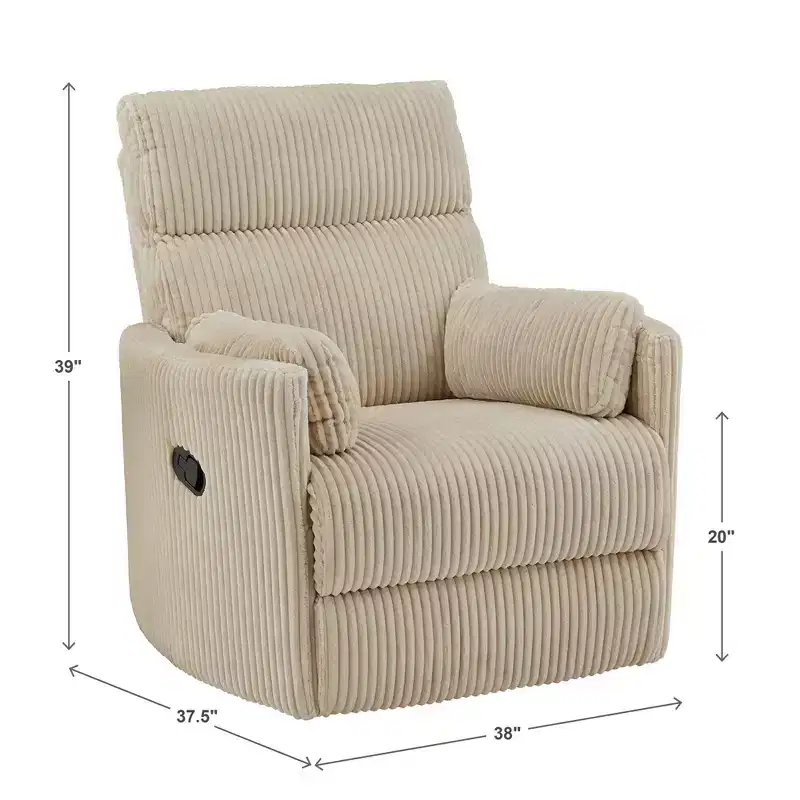 Whittier Manual Swivel Glider Recliner - iNSPIRE Q