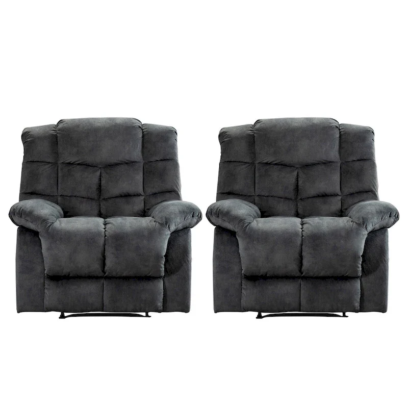 Manual Ergonomic Overstuffed Recliner Chair
