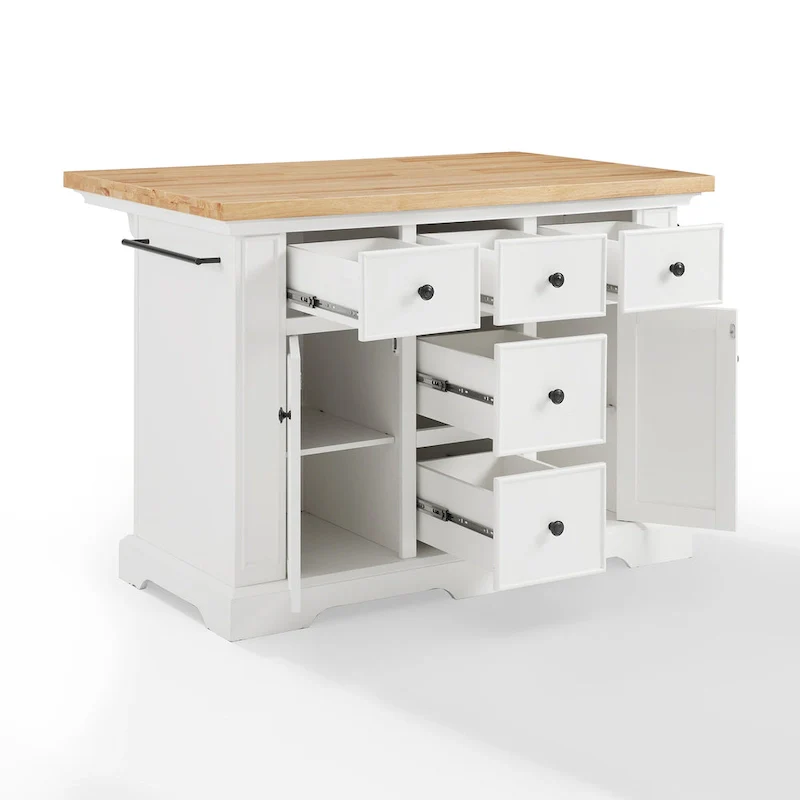 Crosley Julia Wood Top Kitchen Island - 50 W x32 D x 36 H