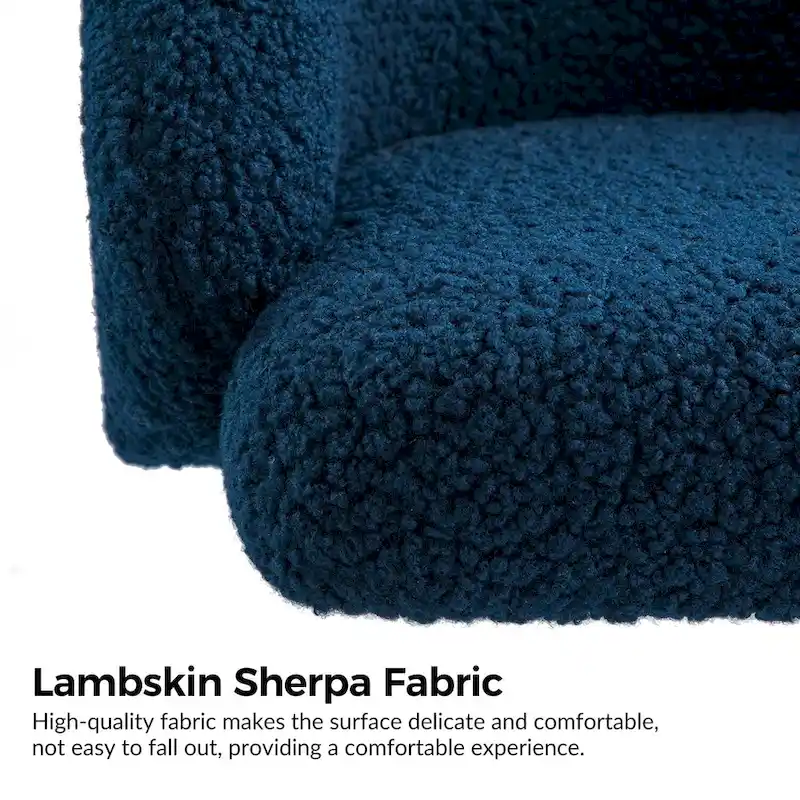 Joah Modern Boucle 360 Swivel Height Adjustable Swivel Office Chair with Rolling Wheels by  - N/A