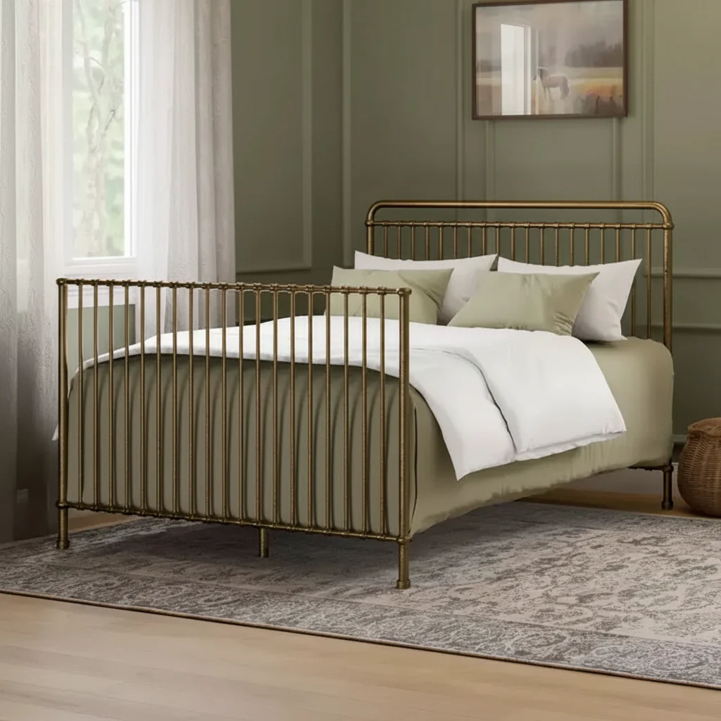 4-in-1 Convertible Metal Crib