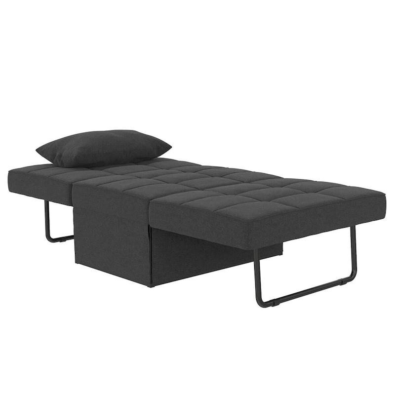 RealRooms Convertible Lounger Ottoman Sofa Chair with 4-in-1 Design