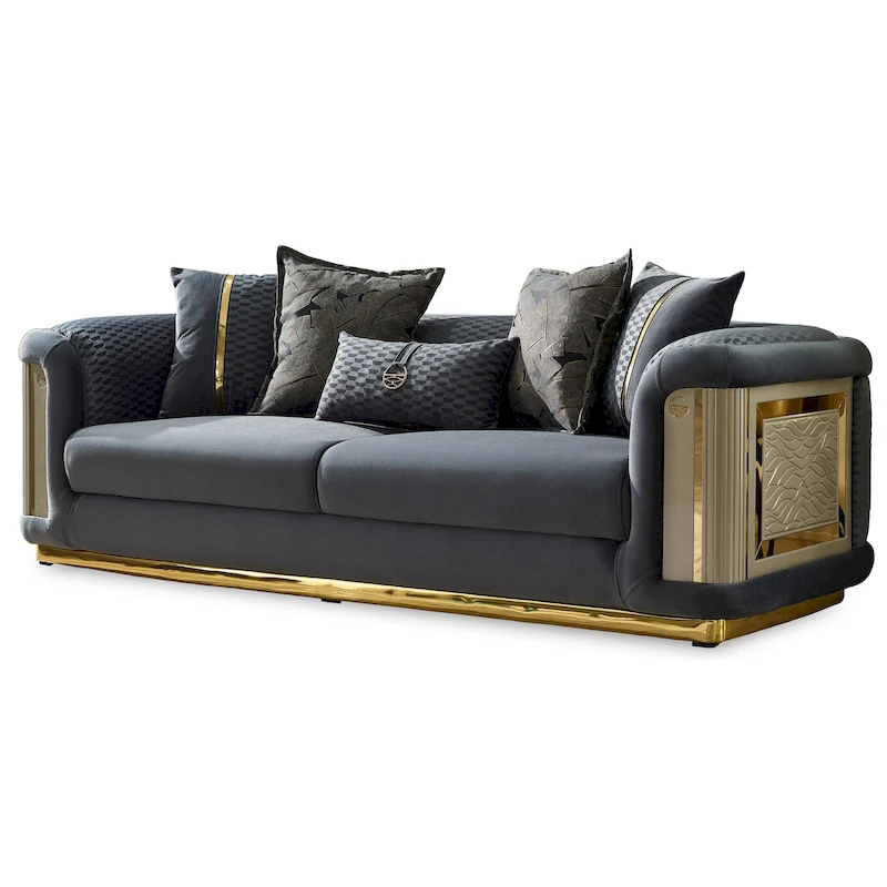 Ella 3-piece Living room Set Square Arms