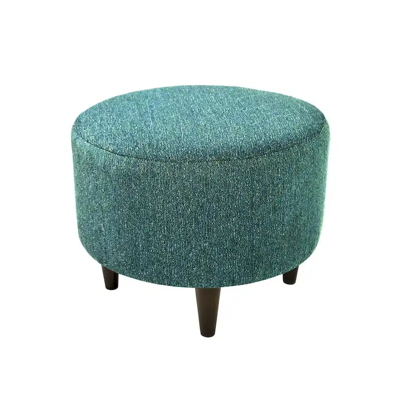MJL Furniture Sophia Text2Olivia Round Upholstered Ottoman