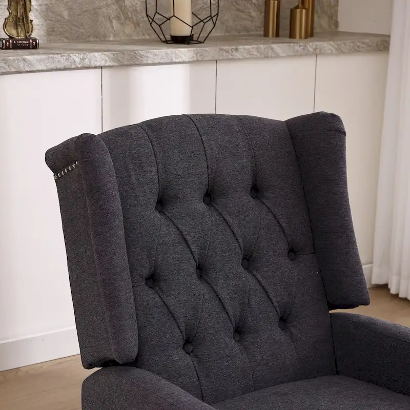 Multi-gear adjustable lounge chair 360 degrees full rotation rocking chair