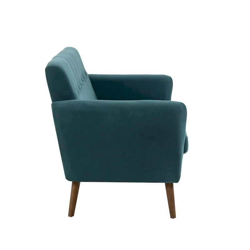 Two-Seater Sofa (Small), Fabric, Rubberwood