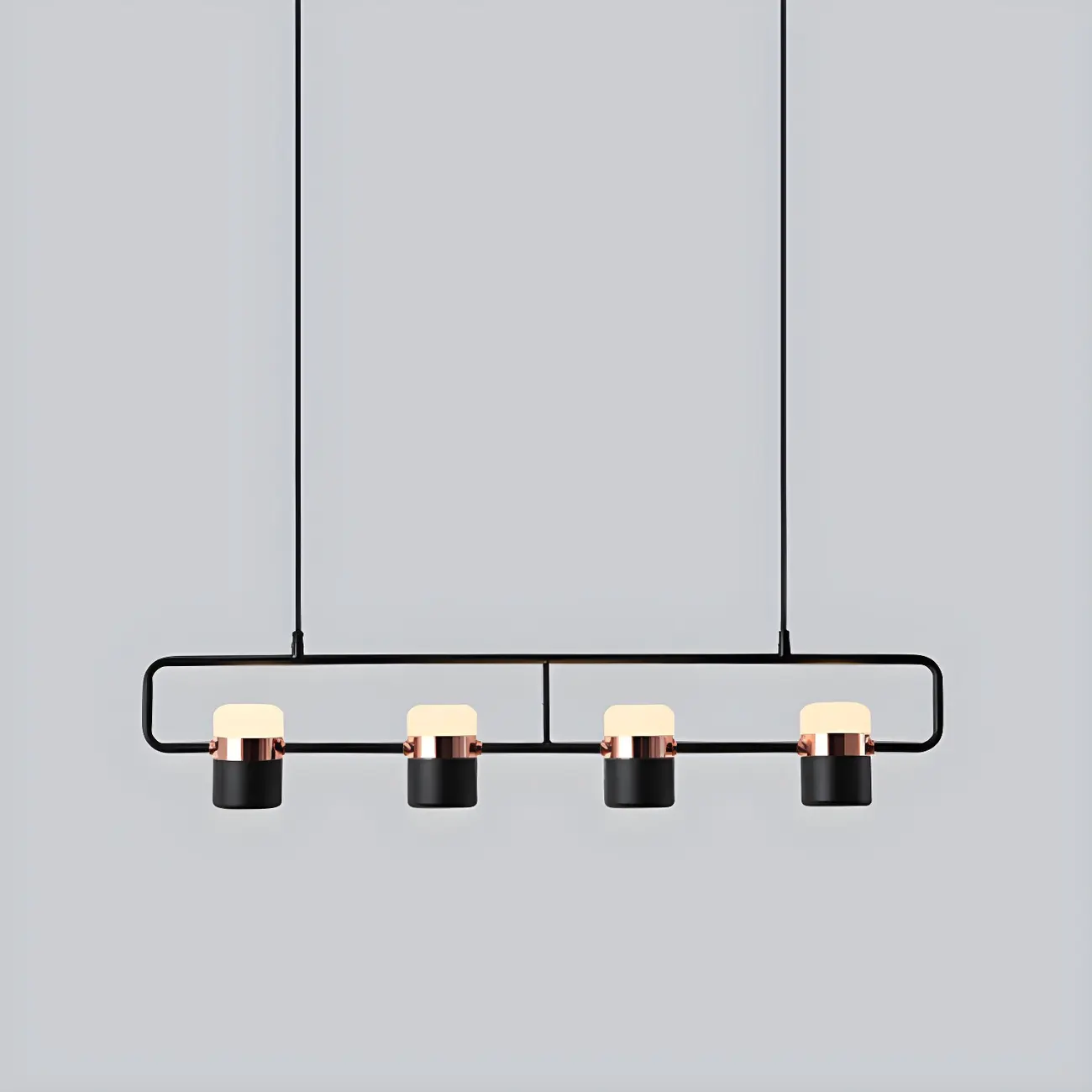 Kitchen Modern Black Cylinder Pendant Light