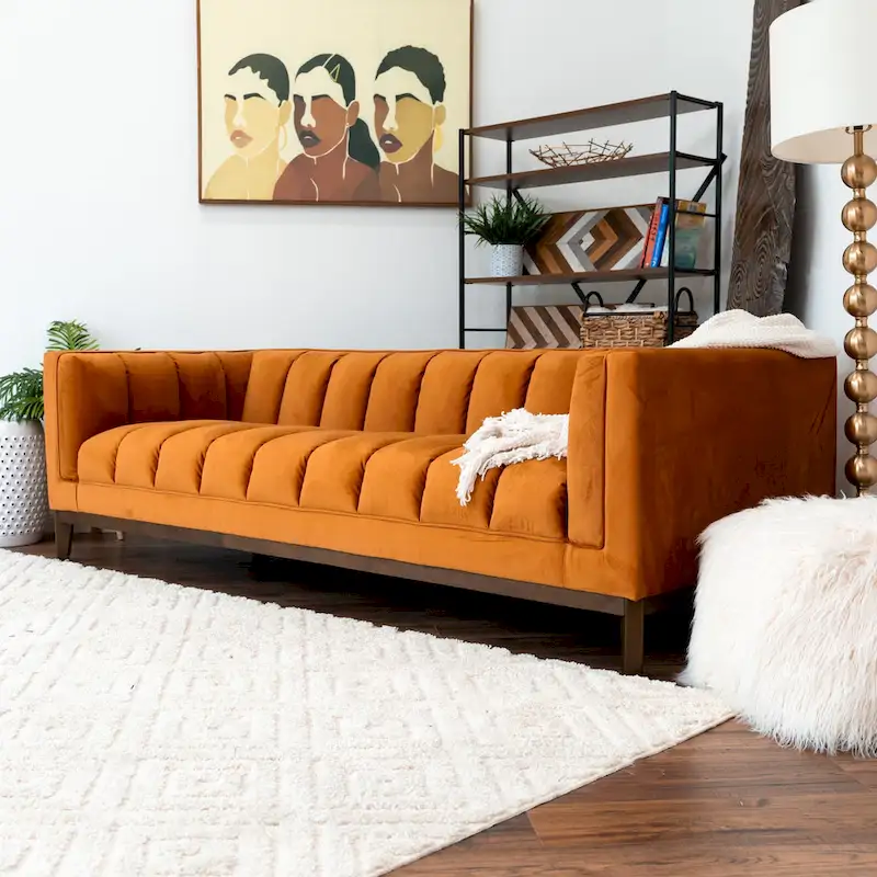 Jasmine Mid Century Modern Luxury Boucle Couch
