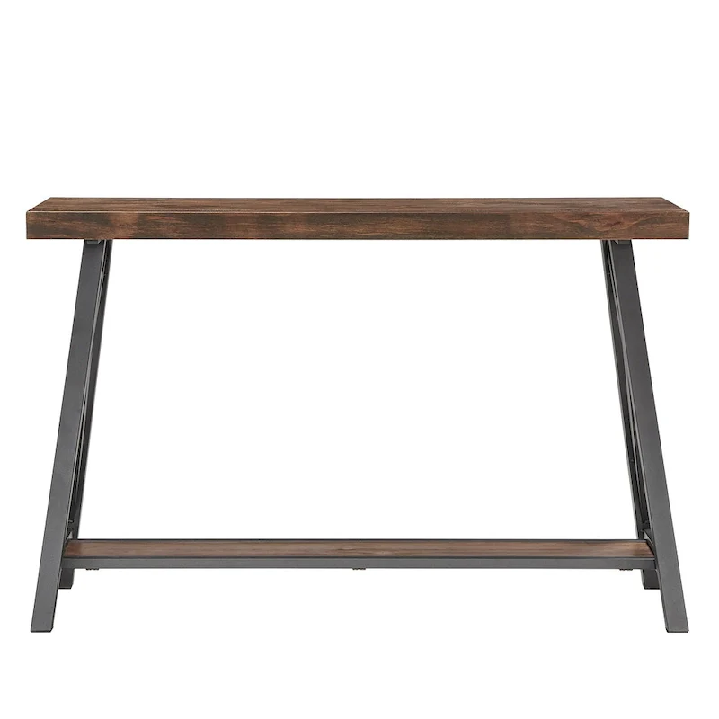 Bryson Rustic X-Base Sofa Entryway Table by iNSPIRE Q Classic