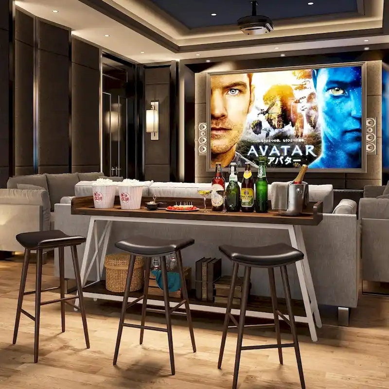 70.9 inch Long Sofa Console Table Behind Couch, Rustic Brown Entryway Table