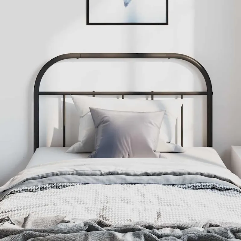 vidaXL 38.2 Inch Metal Headboard, Farmhouse Rustic Headboard Only