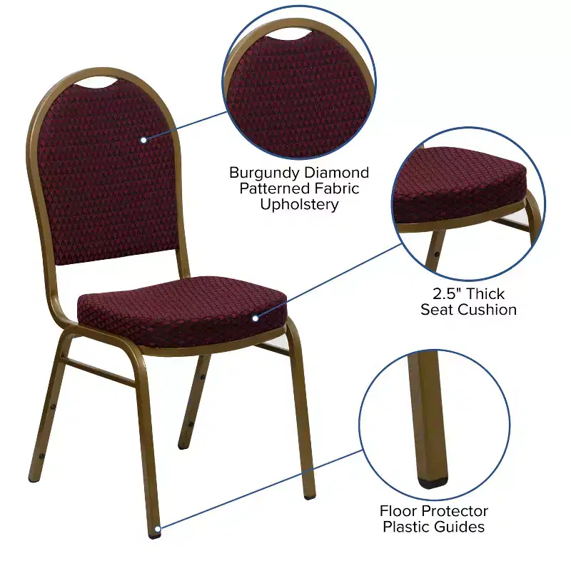 Flash Furniture HERCULES Series Dome Back Stacking Banquet Chair