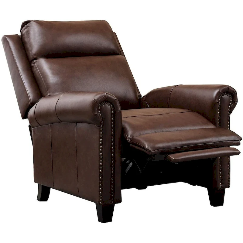 Ebello Genuine Leather Pushback Club Recliner Chair