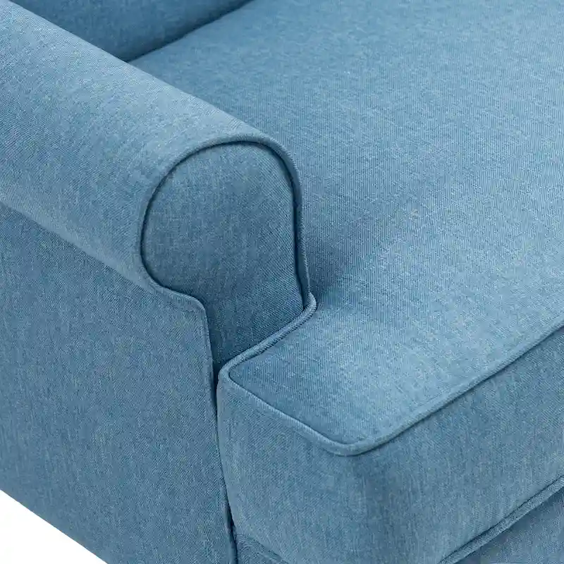 Set of 2 Elegant Living Room Wing Back Arm Chair Upholstered Accent Chair