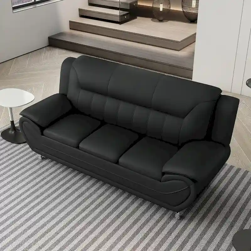 Sanuel 79.2 Faux Leather Pillow Top Arm Sofa