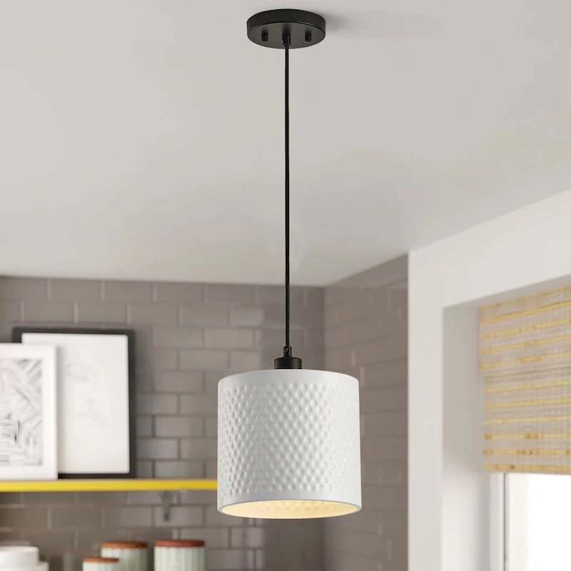 8-Lights Farmhouse Style Dimmable Glass Adjustable Kitchen Island Lights - 40 D10.2 W72 H(Adjustable)