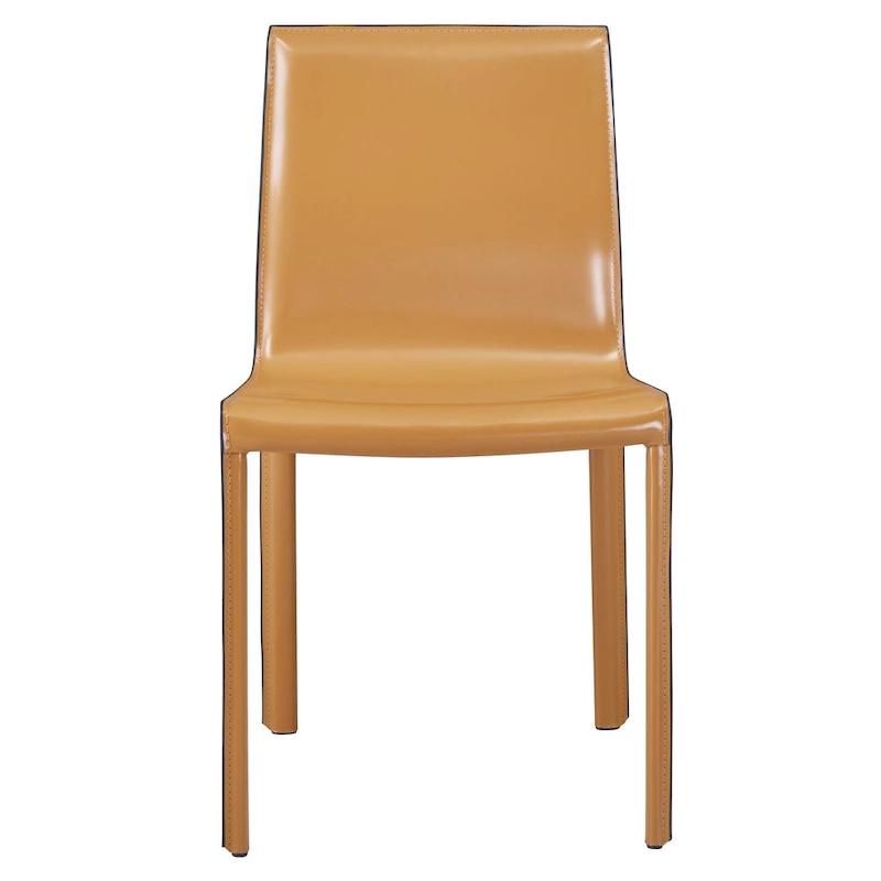 Gervin Recycled Leather Chair,Set of 2