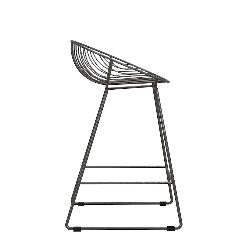 CosmoLiving by Cosmopolitan Ellis 24  Metal Counter Height Bar Stool