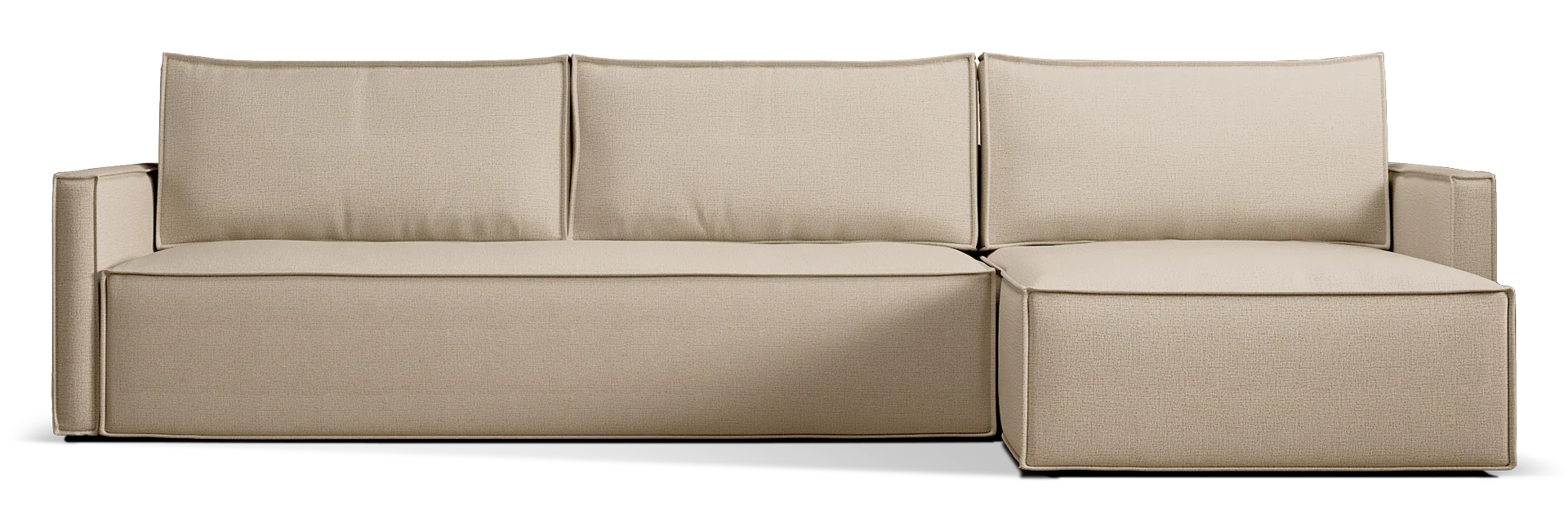 Newilla Slim Arms Sectional Sofa Bed